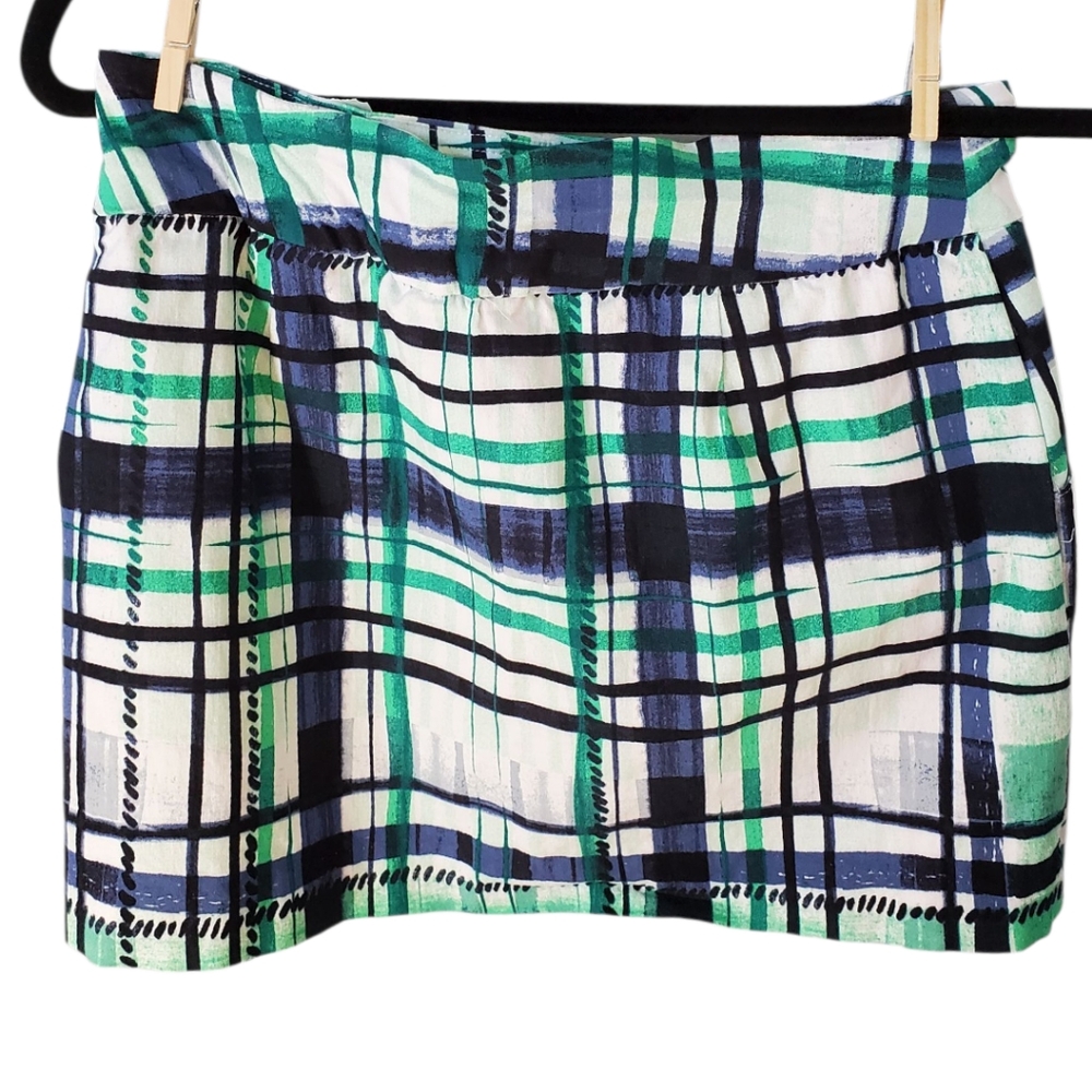 Hope And Harlow Skort Green, Blue, White Sz 12 Petite